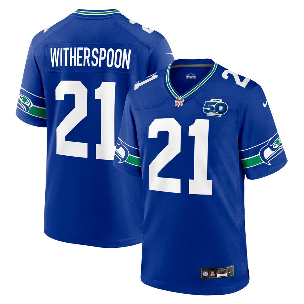 Devon Witherspoon Seattle Seahawks Alternate 50th Season Game Jersey - Royal - Nike