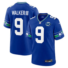 Kenneth Walker III Seattle Seahawks Alternate 50th Season Game Jersey - Royal - Nike