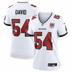 Lavonte David Tampa Bay Buccaneers Women's 50th Anniversary White Game Jersey - White - Nike