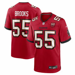 Derrick Brooks Tampa Bay Buccaneers 50th Season Team Game Jersey - Red - Nike