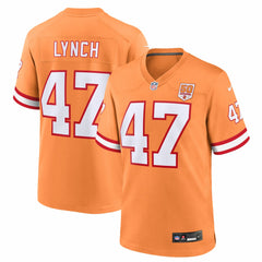 John Lynch Tampa Bay Buccaneers 50th Season Game Jersey - Creamsicle - Nike