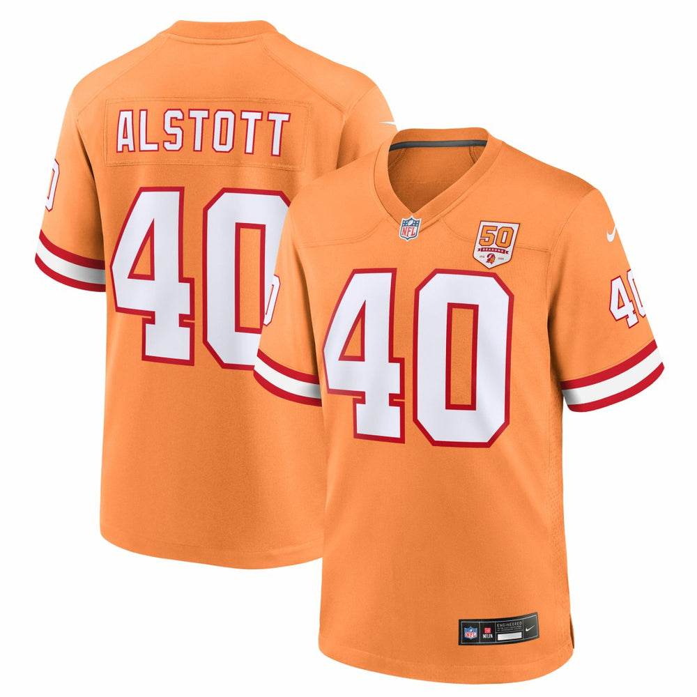 Mike Alstott Tampa Bay Buccaneers 50th Season Game Jersey - Creamsicle - Nike