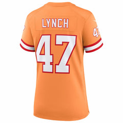 John Lynch Tampa Bay Buccaneers Women's 50th Season Game Jersey - Creamsicle - Nike