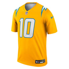 Justin Herbert Los Angeles Chargers Alternate Charger Power Legend Player Performance Top - Gold - Nike
