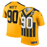 T.J. Watt Pittsburgh Steelers Alternate 1933 Throwback Legend Player Performance Top - Gold - Nike