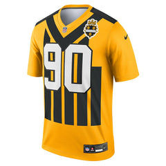 T.J. Watt Pittsburgh Steelers Alternate 1933 Throwback Legend Player Performance Top - Gold - Nike