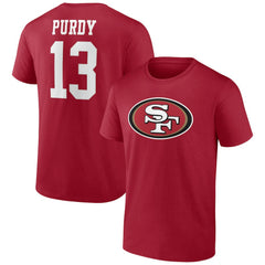 Brock Purdy San Francisco 49ers Player Icon T-Shirt - Scarlet - NFL