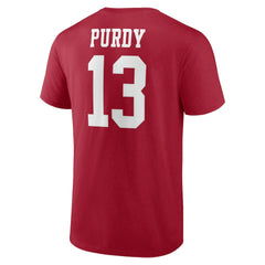 Brock Purdy San Francisco 49ers Player Icon T-Shirt - Scarlet - NFL