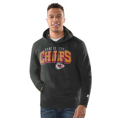 Kansas City Chiefs Starter Vintage Pullover Hoodie - Charcoal - NFL