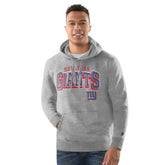 New York Giants Starter Vintage Pullover Hoodie - Heather Gray - NFL
