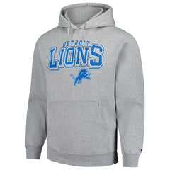Detroit Lions Starter Vintage Pullover Hoodie - Heather Gray - NFL