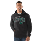 New York Jets Starter Vintage Pullover Hoodie - Charcoal - NFL