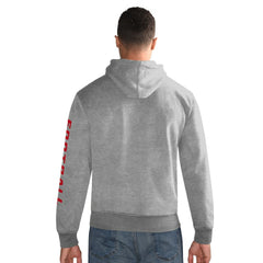 New York Giants Starter Vintage Pullover Hoodie - Heather Gray - NFL