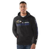 Baltimore Ravens Starter Vintage Pullover Hoodie - Black - NFL