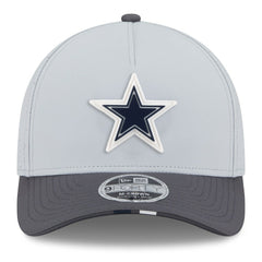 Dallas Cowboys New Era 2025 NFL Training Camp A-Frame 9FORTY Adjustable Hat - Gray/Graphite - NFL