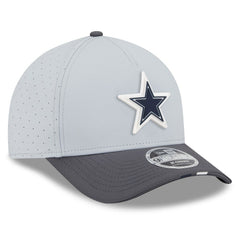 Dallas Cowboys New Era 2025 NFL Training Camp A-Frame 9FORTY Adjustable Hat - Gray/Graphite - NFL
