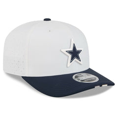 Dallas Cowboys New Era 2025 NFL Training Camp 9SEVENTY Adjustable Hat - White/Navy - NFL