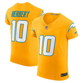 Justin Herbert Los Angeles Chargers Alternate Charger Power Vapor F.U.S.E. Elite Jersey - Gold - Nike