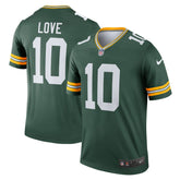 Jordan Love Green Bay Packers Legend Player Performance Top - Green - Nike