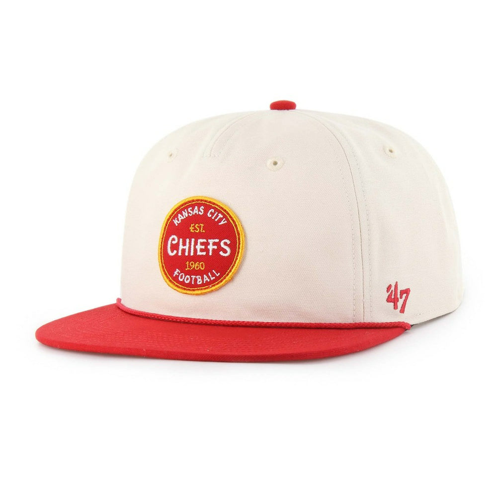 Kansas City Chiefs '47 Payson Captain Adjustable Hat - Natural - 47 brand