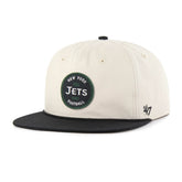 New York Jets '47 Payson Captain Adjustable Hat - Natural - 47 brand