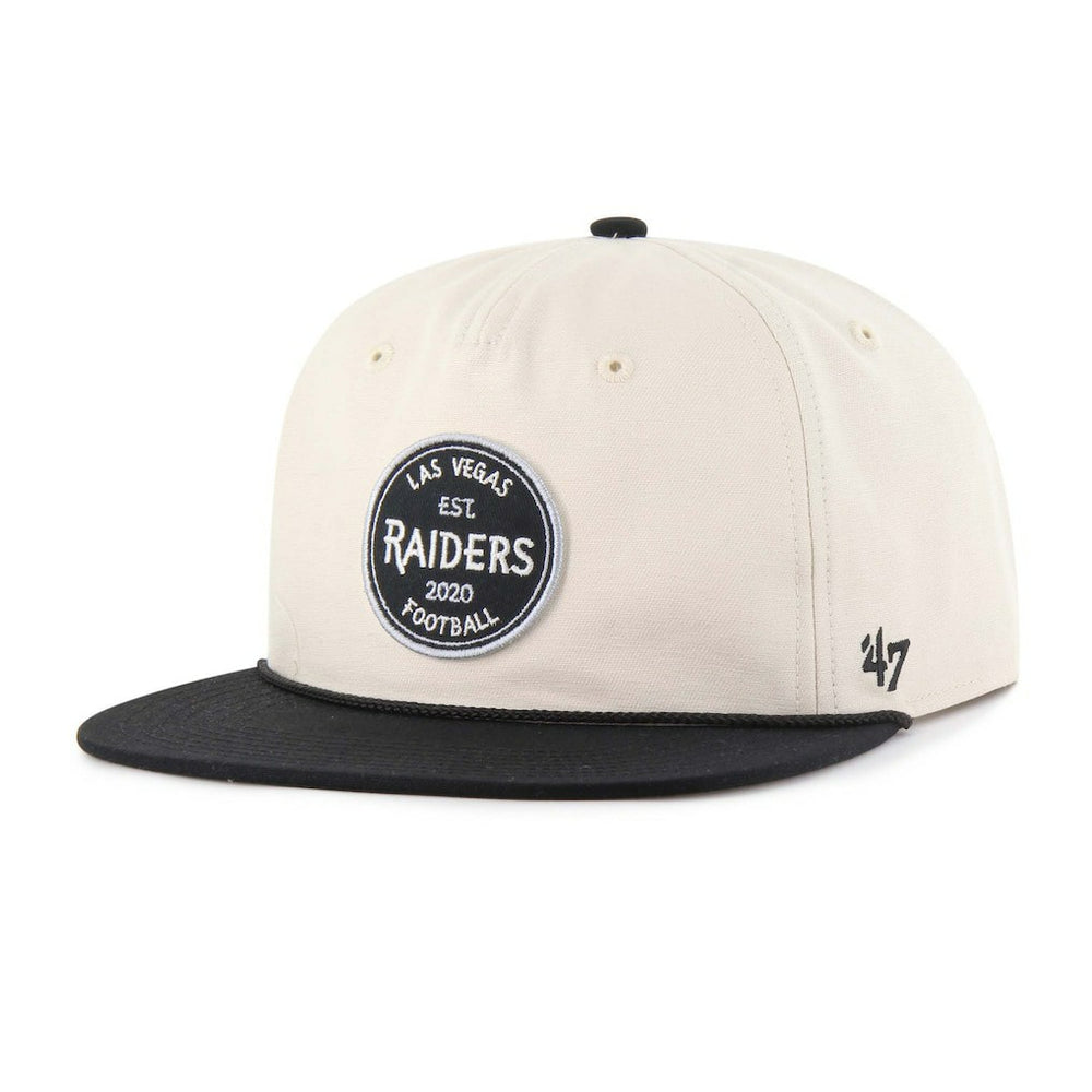 Las Vegas Raiders '47 Payson Captain Adjustable Hat - Natural - 47 brand