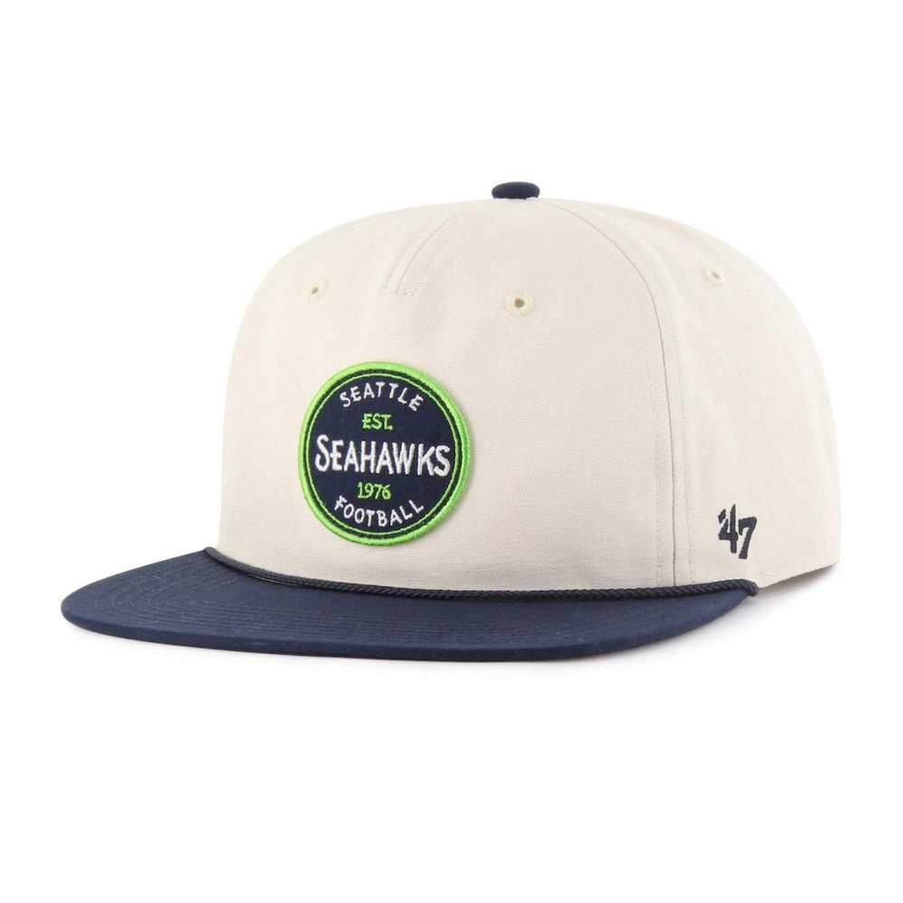 Seattle Seahawks '47 Payson Captain Adjustable Hat - Natural - 47 brand