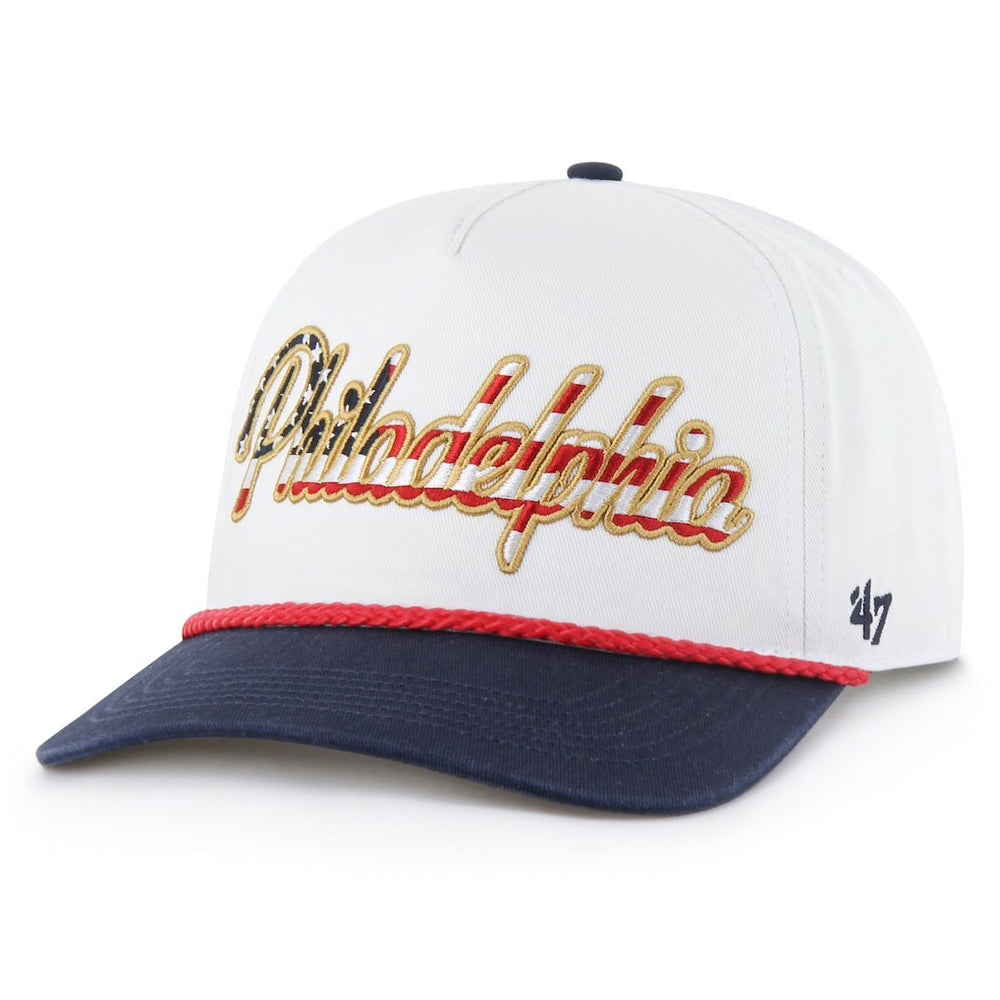 Philadelphia Eagles '47 Patriotic Overhand Hitch Adjustable Hat - White - 47 brand