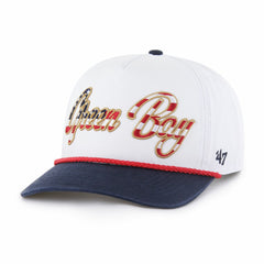 Green Bay Packers '47 Patriotic Overhand Hitch Adjustable Hat - White - 47 brand