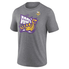 Minnesota Vikings Hot Route Tri-Blend T-Shirt - Heather Gray - NFL