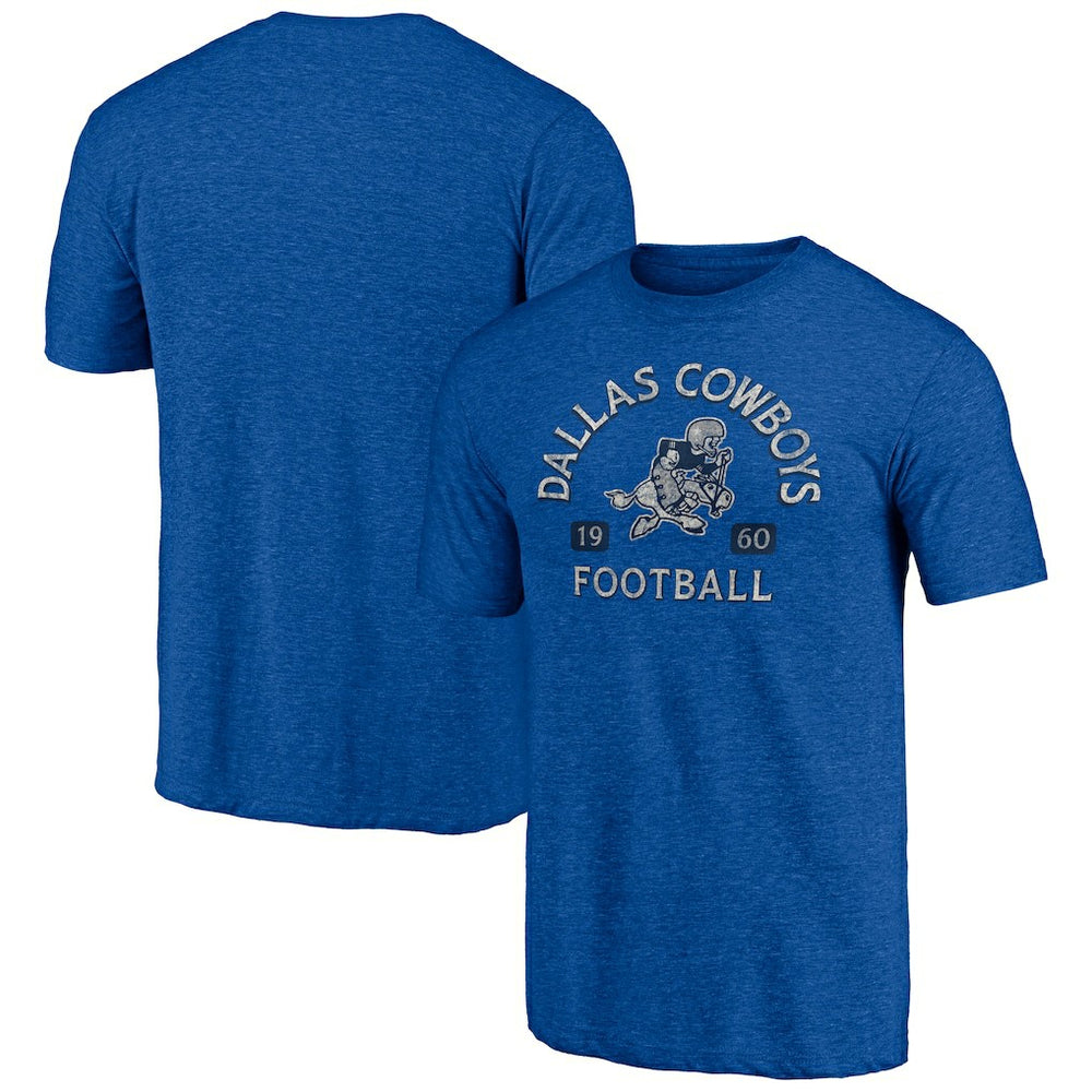Dallas Cowboys Vintage Tri-Blend T-Shirt - Royal - NFL