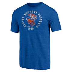 Denver Broncos Vintage Tri-Blend T-Shirt - Royal - NFL