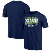 Seattle Seahawks Vintage Tri-Blend T-Shirt - College Navy - NFL