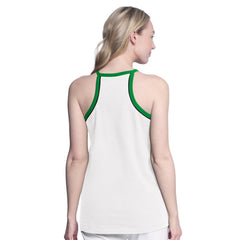 Boston Celtics G-III 4Her by Carl Banks Women's Curveball Racerback Scoop Neck Slub Tank Top White