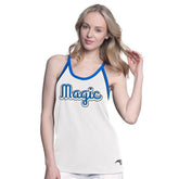 Orlando Magic G-III 4Her by Carl Banks Women's Curveball Racerback Scoop Neck Slub Tank Top White