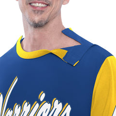 Golden State Warriors G-III Sports by Carl Banks Adaptive Rugby Long Sleeve Top Royal