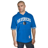 Dallas Mavericks Tommy Jeans Paul French Terry Short Sleeve Pullover Hoodie Blue