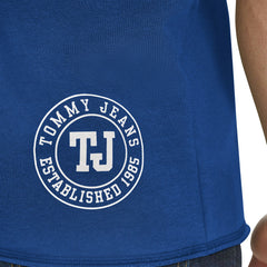 New York Knicks Tommy Jeans Paul French Terry Short Sleeve Pullover Hoodie Blue