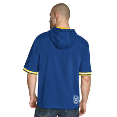 Golden State Warriors Tommy Jeans Paul French Terry Short Sleeve Pullover Hoodie Royal