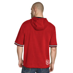 Chicago Bulls Tommy Jeans Paul French Terry Short Sleeve Pullover Hoodie Red