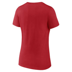 Philadelphia 76ers Women's Huddle V-Neck T-Shirt Red