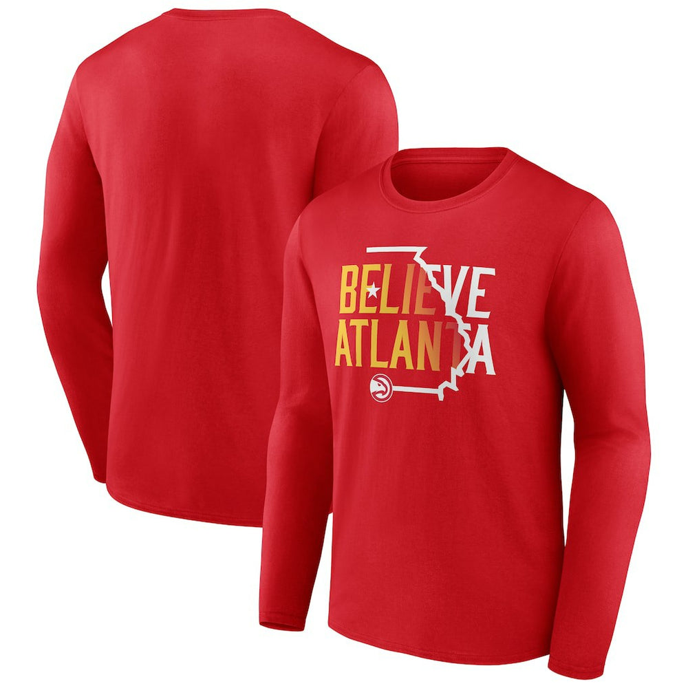 Atlanta Hawks Team Pride Long Sleeve T-Shirt Red