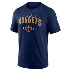 Denver Nuggets Backboard Tri-Blend T-Shirt Navy