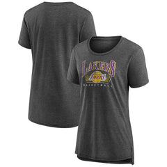 Los Angeles Lakers Women's Selection Tri-Blend T-Shirt Gray