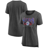 Philadelphia 76ers Women's Selection Tri-Blend T-Shirt Gray