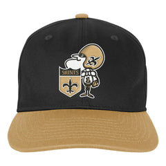 New Orleans Saints Outerstuff Youth True Retro Adjustable Hat - Black - NFL
