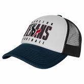 Houston Texans Youth Essentials Trucker Adjustable Hat - White/Navy - NFL