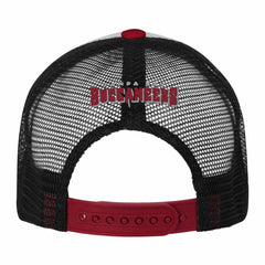 Tampa Bay Buccaneers Youth Essentials Trucker Adjustable Hat - White/Red - NFL