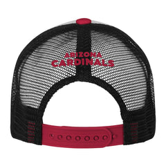 Arizona Cardinals Youth Essentials Trucker Adjustable Hat - White/Cardinal - NFL