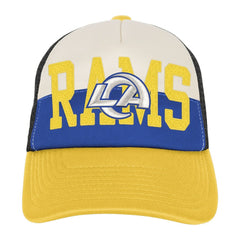 Los Angeles Rams Youth Modern Fan Trucker Adjustable Hat - White/Gold - NFL